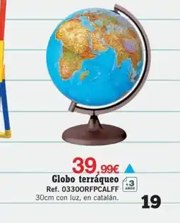 DRIM Globo terráqueo oferta