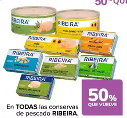 Carrefour Ribeira en todas las conservas de pescado oferta