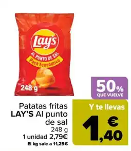 Carrefour Lay's patatas fritas Al punto de sal oferta