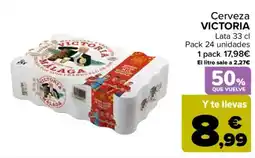 Carrefour Cerveza Victoria oferta