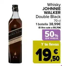 Carrefour Whisky Johnnie Walker Double Black oferta