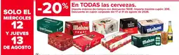 Carrefour En todas las cervezas oferta