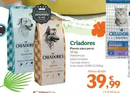 TiendAnimal CRIADORES Pienso para perro oferta