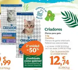 TiendAnimal CRIADORES Pienso para gato oferta