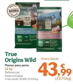TiendAnimal TRUE ORIGINS WILD Pienso para perro oferta