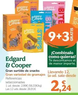 TiendAnimal EDGARD & COOPER Gran surtido de snacks oferta