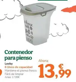 TiendAnimal LEEBY Contenedor para pienso oferta