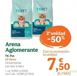 TiendAnimal TK-PET Arena aglomerante oferta
