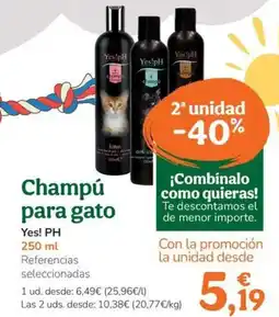 TiendAnimal YES! PH Champú para gato oferta