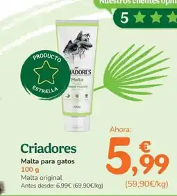 TiendAnimal CRIADORES Malta para gatos oferta