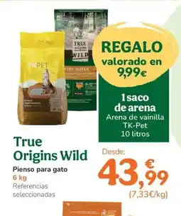 TiendAnimal TRUE ORIGINS WILD Pienso para gato oferta