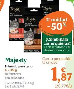 TiendAnimal MAJESTY Húmedo para gato oferta