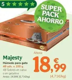 TiendAnimal MAJESTY Húmedo para gato oferta