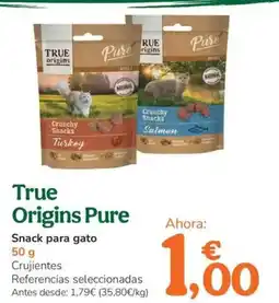 TiendAnimal TRUE ORIGINS PURE Snack para gato oferta