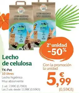TiendAnimal TK-PET Lecho de celulosa oferta