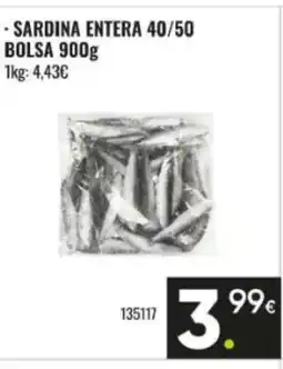 Family Cash Sardina entera 40/50 bolsa oferta
