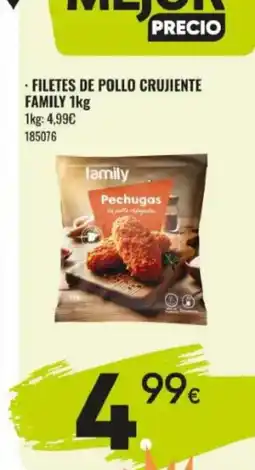 Family Cash FAMILY Filetes de pollo crujiente oferta