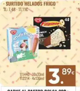 Family Cash Surtido helados frigo oferta