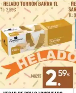 Family Cash Helado turrón barra oferta