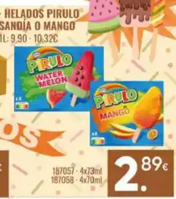 Family Cash Helados pirulo sandía o mango oferta