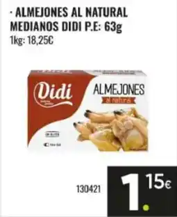 Family Cash DIDI Almejones al natural medianos oferta