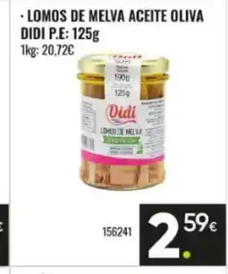 Family Cash DIDI Lomos de melva aceite oliva oferta