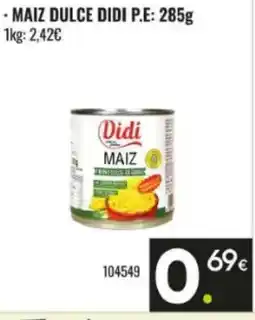 Family Cash DIDI Maiz dulce oferta