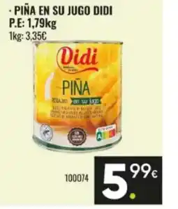 Family Cash DIDI Piña en su jugo oferta
