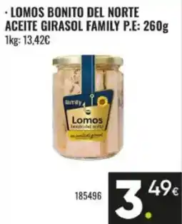 Family Cash FAMILY Lomos bonito del norte aceite girasol oferta