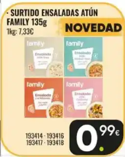 Family Cash FAMILY Surtido ensaladas atún oferta