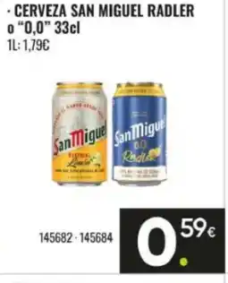 Family Cash Cerveza san miguel radler oferta
