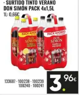 Family Cash DON SIMÓN Surtido tinto verano oferta