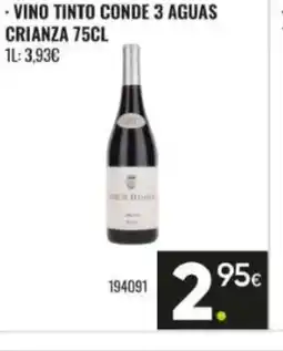 Family Cash Vino tinto conde 3 aguas crianza oferta