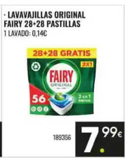 Family Cash Lavavajillas original fairy 28+28 pastillas oferta