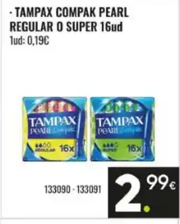 Family Cash TAMPAX COMPAK Pearl regular o super oferta