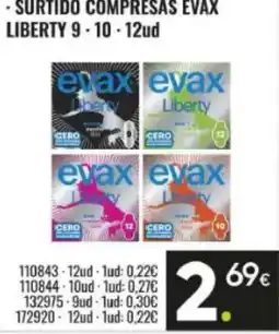Family Cash Surtido compresas evax liberty oferta