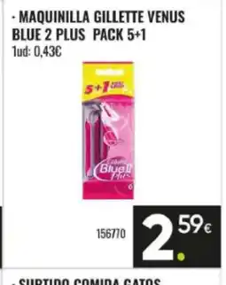 Family Cash Maquinilla gillette venus blue 2 plus pack 5+1 oferta