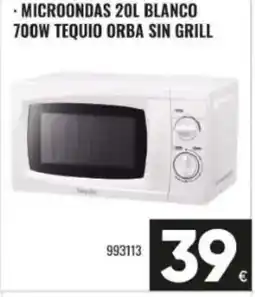 Family Cash Microondas 20l blanco 700w tequio orba sin grill oferta