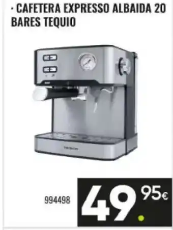 Cafetera expresso albaida bares tequio