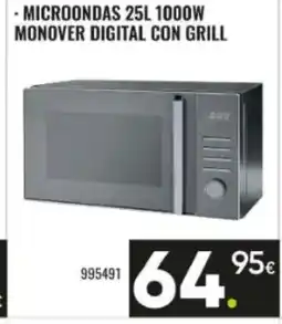 Family Cash Microondas 1000w monover digital con grill oferta
