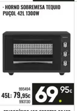 Family Cash Horno sobremesa tequio puçol 1300w oferta