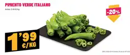 AhorraMas Pimiento verde italiano oferta
