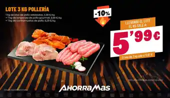 Ahorràmas lote 3 kg pollería