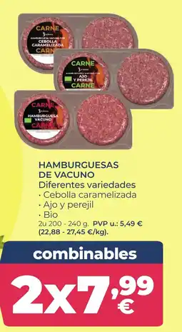 La Sirena la Sierra hamburguesas de vacuno oferta