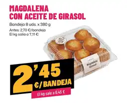 AhorraMas Ossador magdalena con aceite de girasol oferta