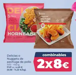 La Sirena La sirena delicias o nuggets de pechuga de pollo oferta