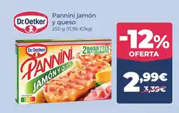 La Sirena Dr.Oetker pannini jamón y queso oferta