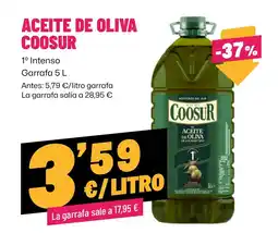 AhorraMas Coosur aceite de oliva 1º intenso oferta