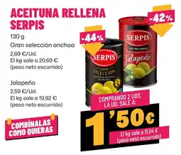 AhorraMas serpis aceituna rellena oferta