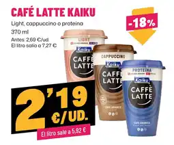 AhorraMas Kaiku café latte oferta
